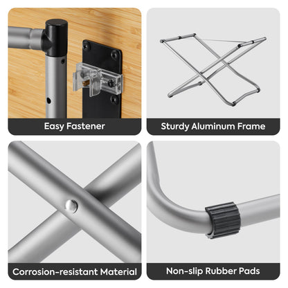 Portable Folding Bamboo Camping Table